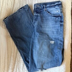 KanCan Women's High Rise Wide Leg Jeans